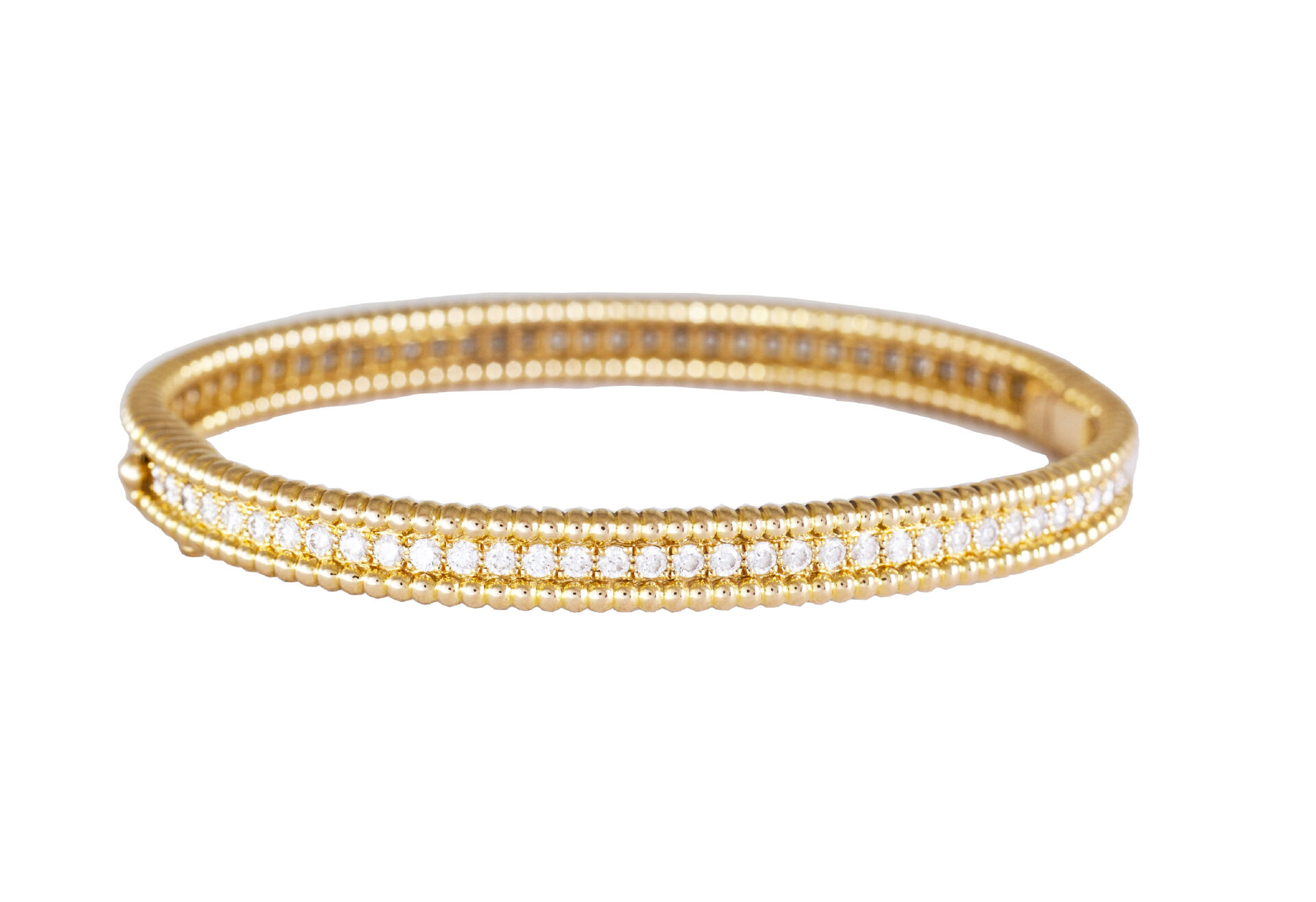 VAN CLEEF & ARPELS Perlée 18k Rose Gold Diamonds Bracelet