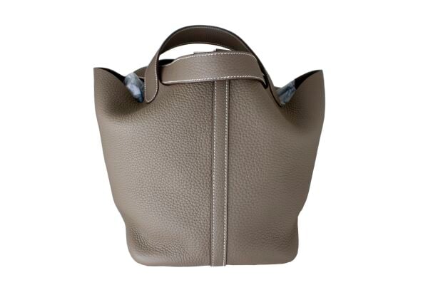 HERMES Picotin 22 Etoupe Clemence PHW