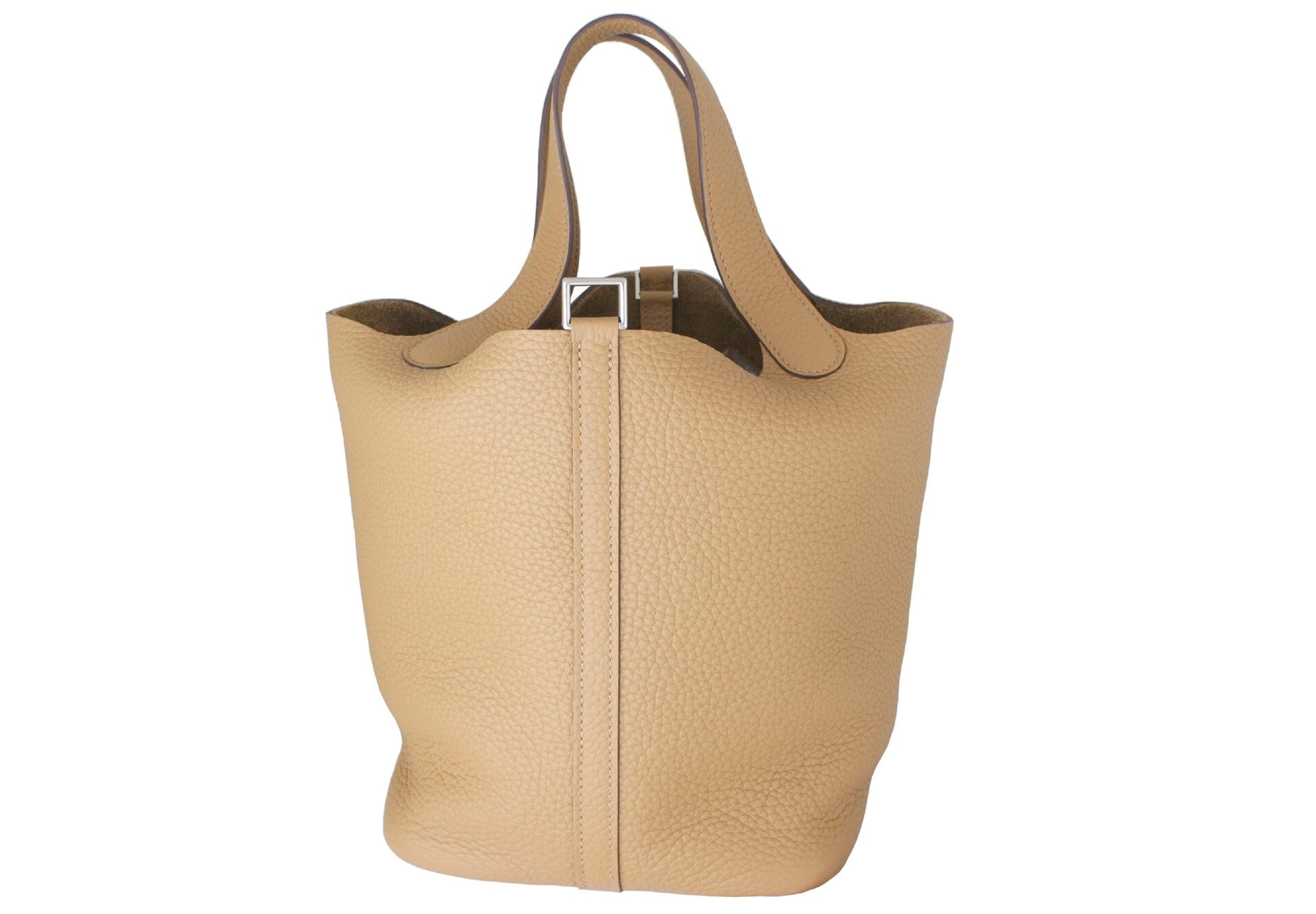 HERMES Picotin 22 Biscuit Clemence PHW