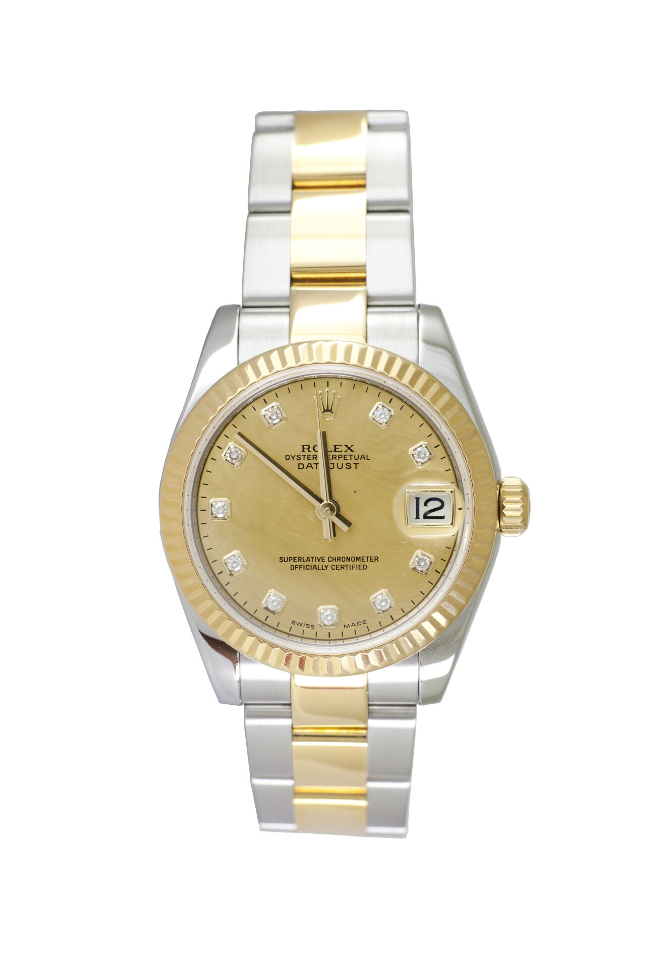 ROLEX Datejust 31mm Two Tone Mop Diamond