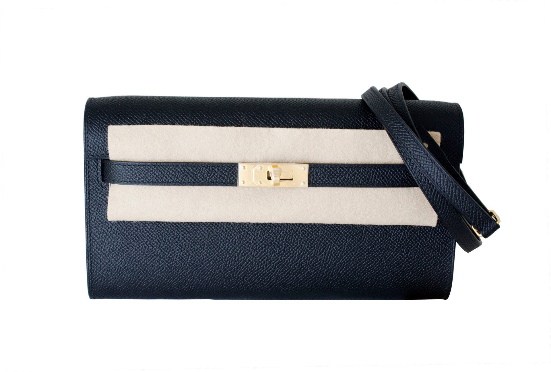 HERMES Kelly To Go Black Epsom GHW