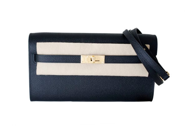 HERMES Kelly To Go Black Epsom GHW